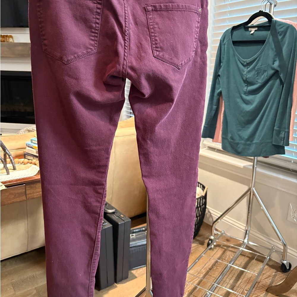 New Paty Plum Skinny Jeans - Women's Stretch Denim - Picture 4 of 6
